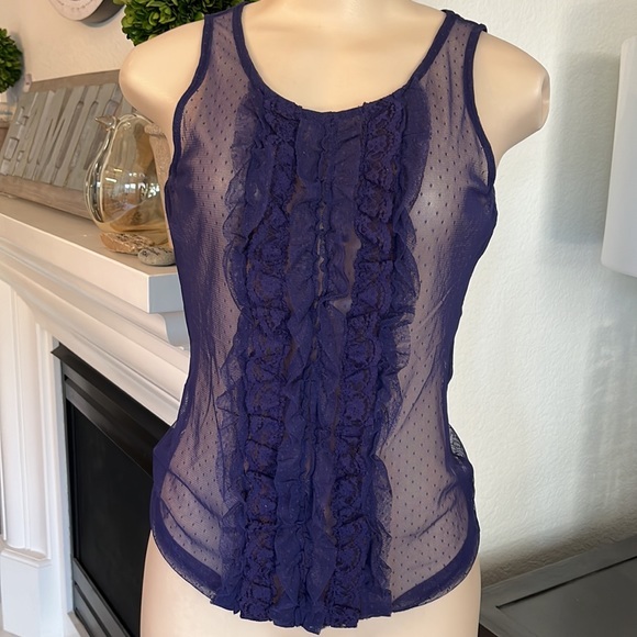 The Limited Purple Sleeveless Blouse - Picture 9 of 12